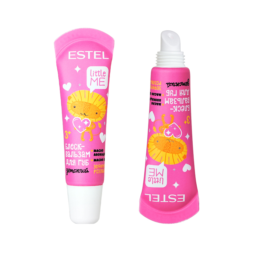 Блеск-бальзам для губ ESTEL LITTLE ME масло авокадо, масло ши зефирно-розовый детский 3+ 10 мл