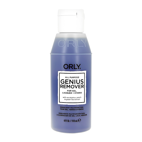 Жидкость для снятия лака, геля и блесток `ORLY` GENIUS REMOVER универсальная 118 мл
