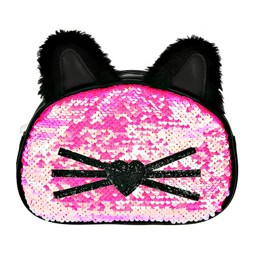 

Косметичка LADY PINK Котик с ушками малиновая