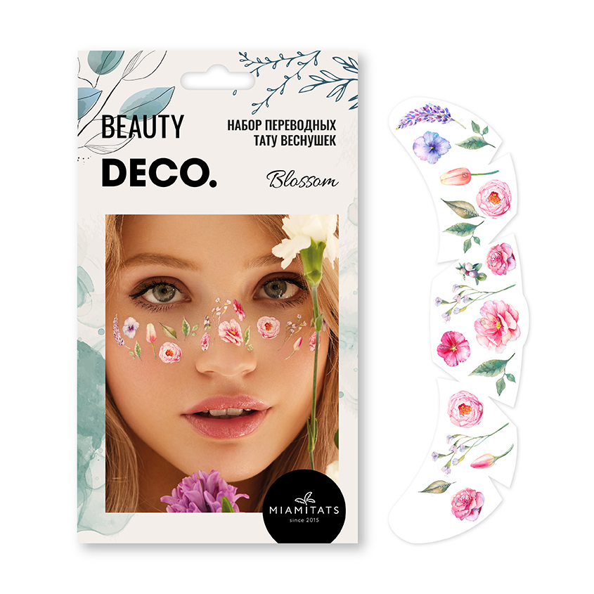 Набор переводных тату-веснушек DECO. FLORAL by Miami tattoos Blossom