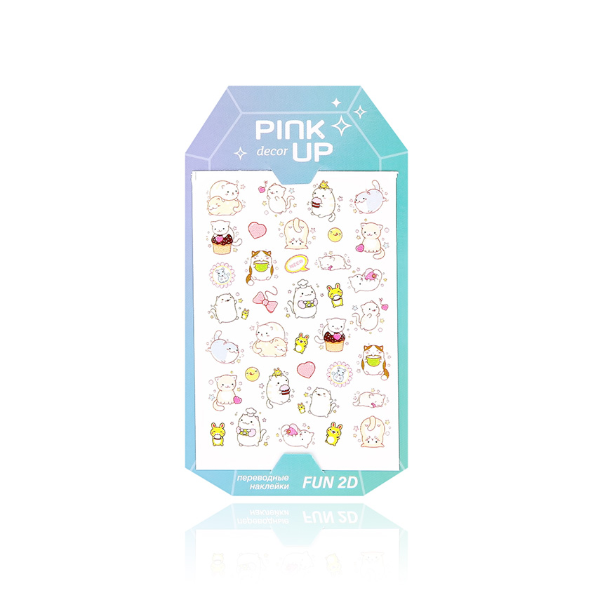 Наклейки для ногтей PINK UP DECOR FUN переводные тон 868 1 шт 3d sanrio мультфильм наклейки для ногтей товары для дизайна ногтей kulomi my melody hello kitty аниме наклейки украшения для ногтей наклейки