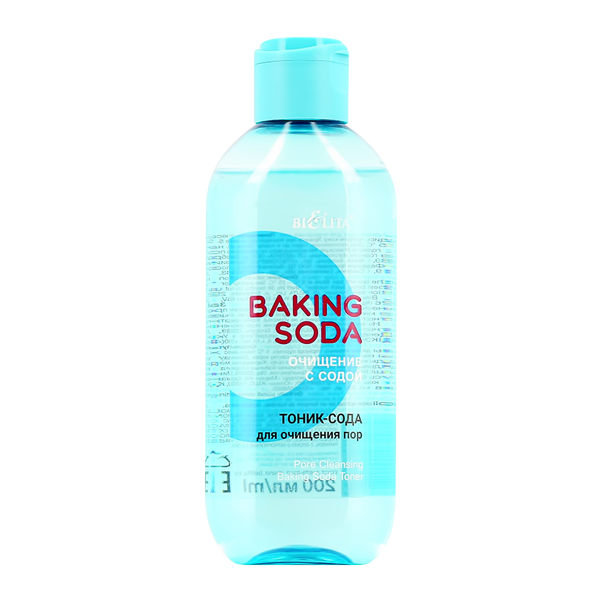 Тоник для лица BIELITA BAKING SODA с содой для очищения пор 200 мл - фото 1