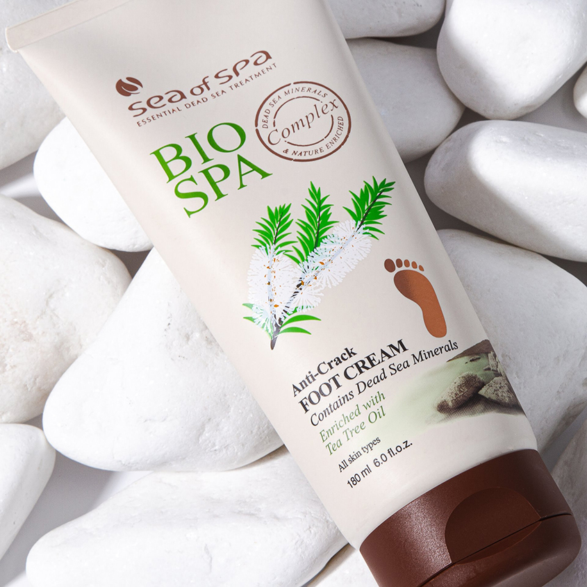 Крем для ног SEA OF SPA BIOSPA с маслом чайного дерева против трещин 180 мл