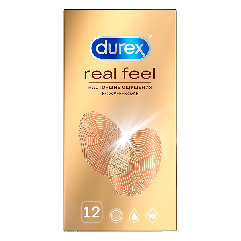 Презервативы DUREX RealFeel для естественных ощущений 12 шт