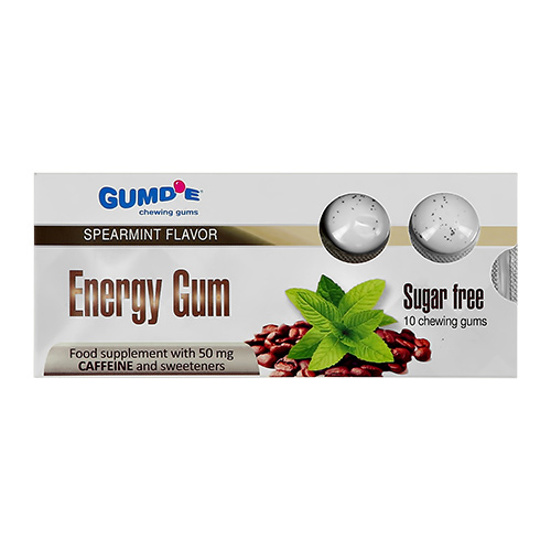 

Жевательная резинка GUMDE CHEWING GUMS ENERGY со вкусом мяты без сахара 10 шт