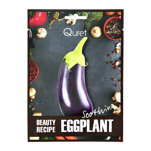 

Маска для лица QURET BEAUTY RECIPE с экстрактом баклажана успокаивающая 25 г