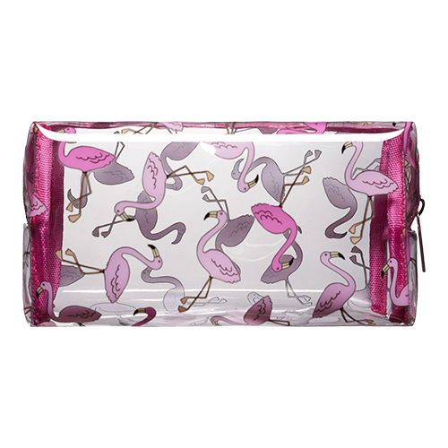 

Косметичка LADY PINK FUNNY PRINTS розовая с фламинго