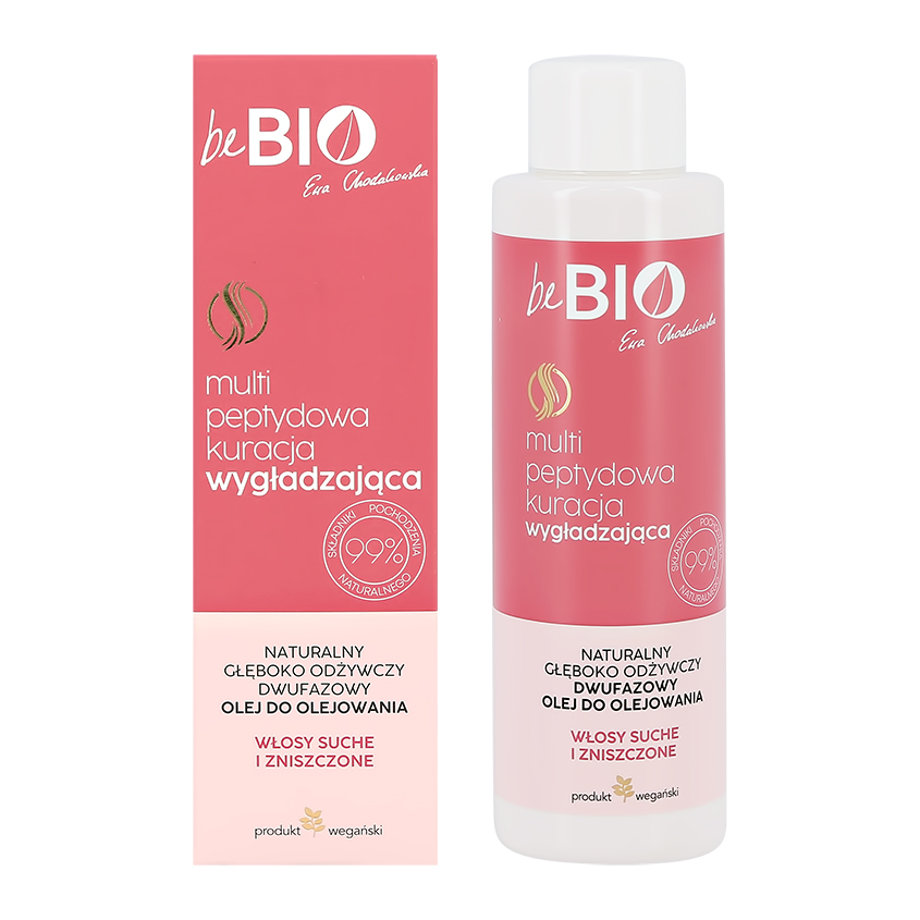 Масло для волос BEBIO с биопептидами питательное 100 мл