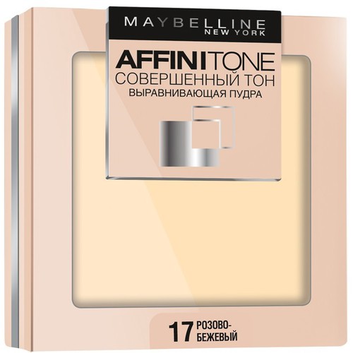 

Пудра компактная для лица MAYBELLINE AFFINITONE тон 17 розово-бежевый