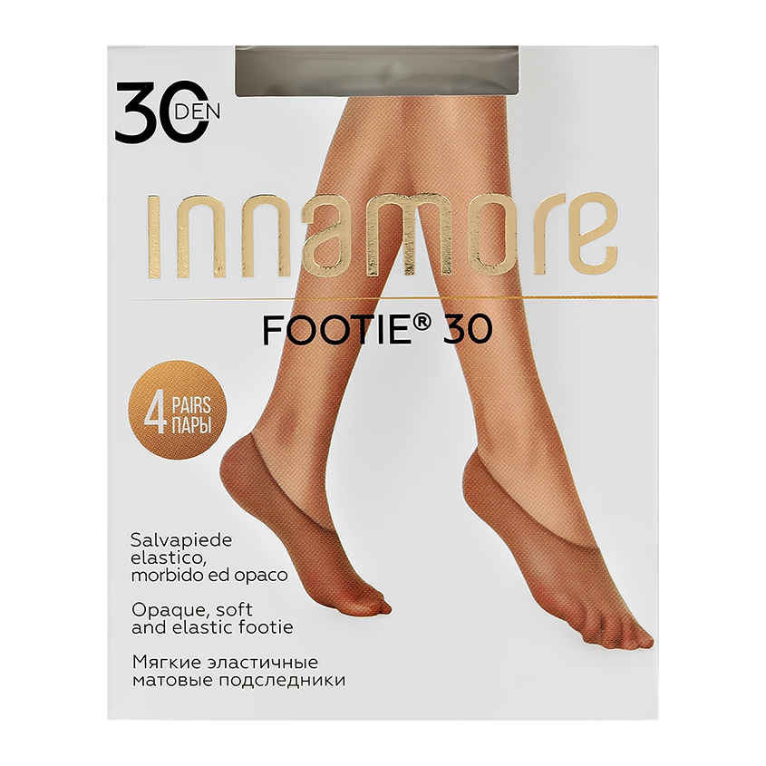 Подследники женские INNAMORE FOOTIE miele 30 den 4 пары