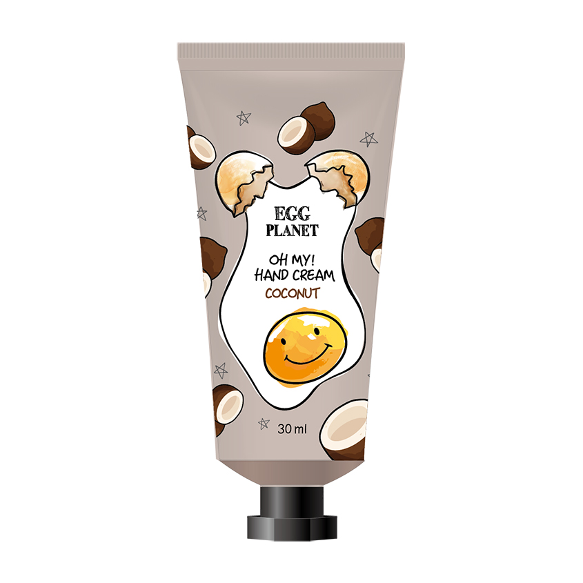 egg planet крем для рук egg planet oh my hand cream банан 30 мл Крем для рук EGG PLANET OH MY! HAND CREAM Кокос 30 мл