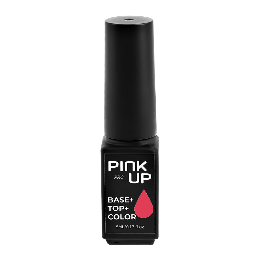 PINK UP Гель-лак для ногтей PINK UP PRO база+цвет+топ тон 20 5 мл базовое и топовое покрытие для ногтей 8 мл