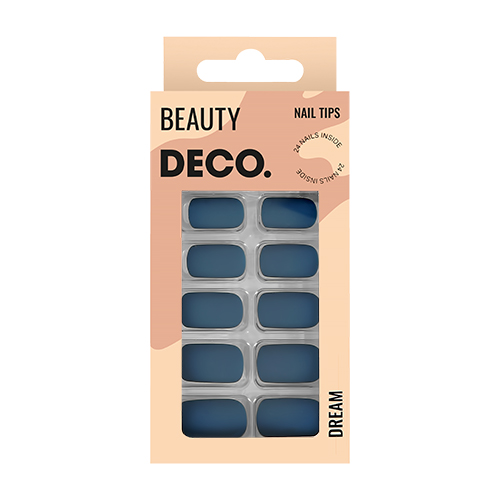 

Набор накладных ногтей DECO. DREAM blue depth 24 шт + клеевые стикеры 24 шт