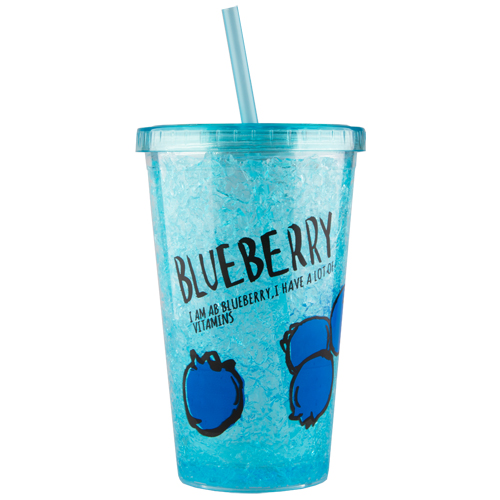 

Стакан для воды FUN с трубочкой Ice grape 480 мл