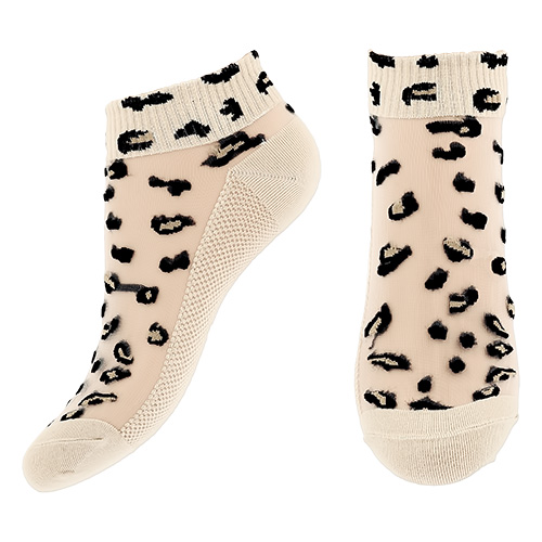 

Носки женские SOCKS LEOPARD капрон beige р-р единый
