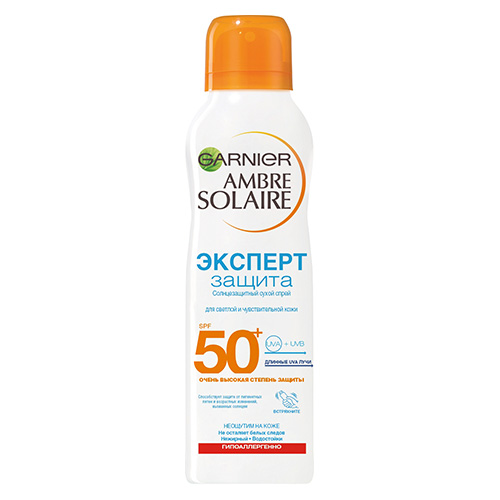 

Солнцезащитный спрей для тела GARNIER AMBRE SOLAIRE ЭКСПЕРТ ЗАЩИТА сухой SPF-50+ 200 мл