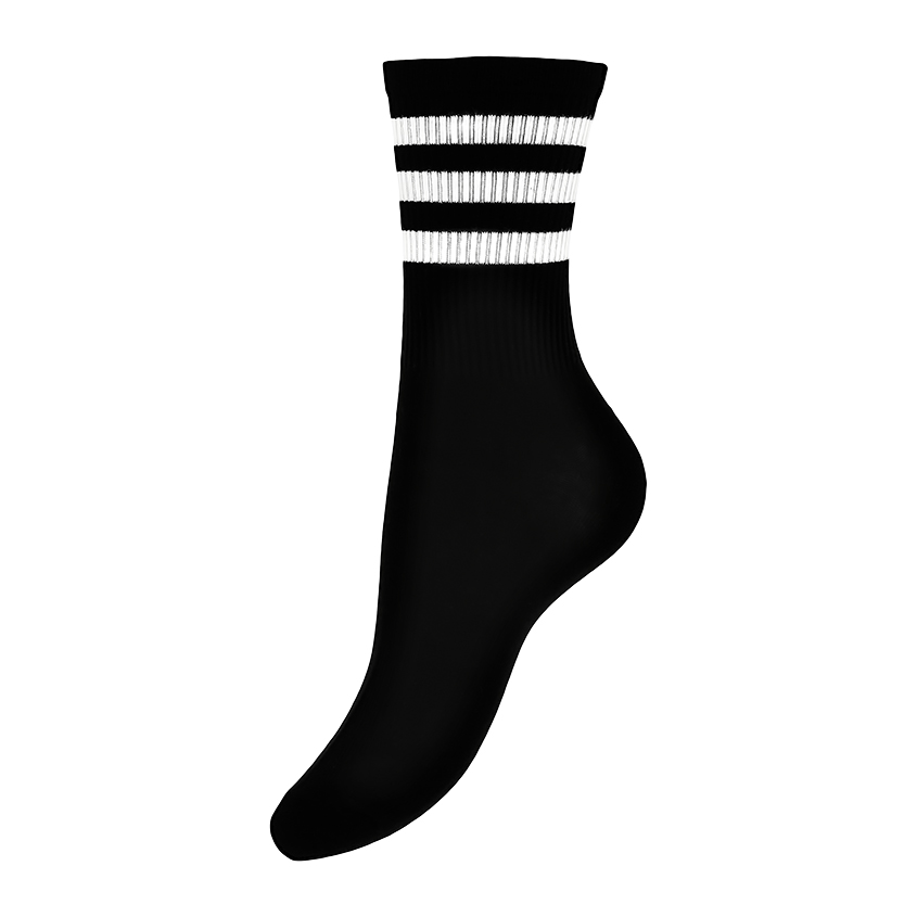 Носки `SOCKS` черные с полосками