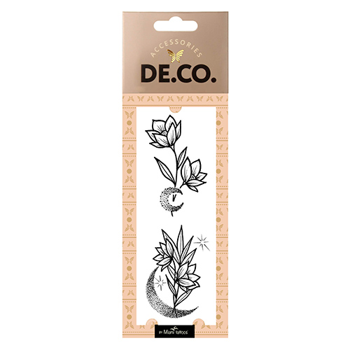 

Татуировка для тела DECO. REAL TATTOO by Miami tattoos переводная Moon flower