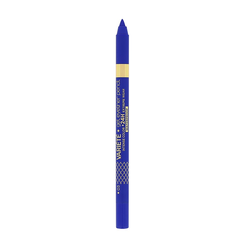 Карандаш для глаз EVELINE VARIETE GEL EYE LINER тон 03 blue карандаш для глаз eveline variete gel eye liner gel waterproof 8 гр