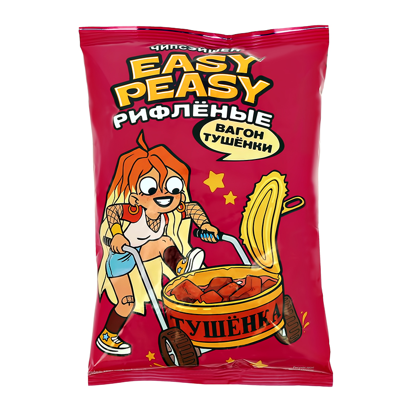 

Картофель хрустящий рифленный EASY PEASY Вагон тушёнки 50 г
