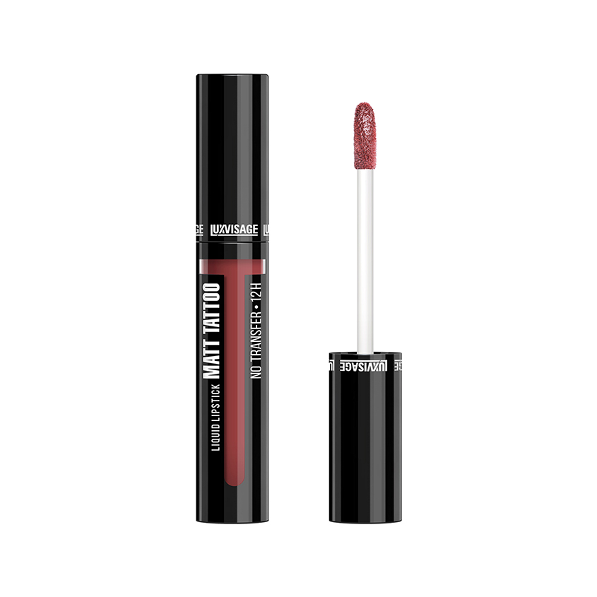 Помада для губ LUXVISAGE MATT TATTOO NO TRANSFER жидкая матовая тон 128 Rosewood