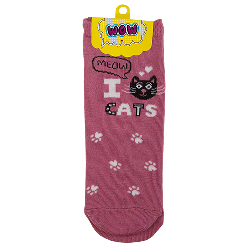

Носки женские SOCKS I cats pink р-р единый