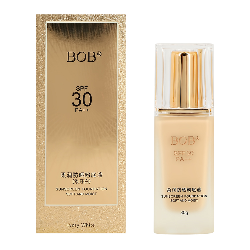 Основа тональная для лица BOB SILKY COLOR SPF30 PA++ тон 01 bob основа тональная для лица bob sunscreen foundation spf30 pa тон 01