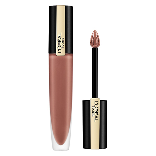 Помада для губ `LOREAL` ROUGE SIGNATURE жидкая тон 201 металлик