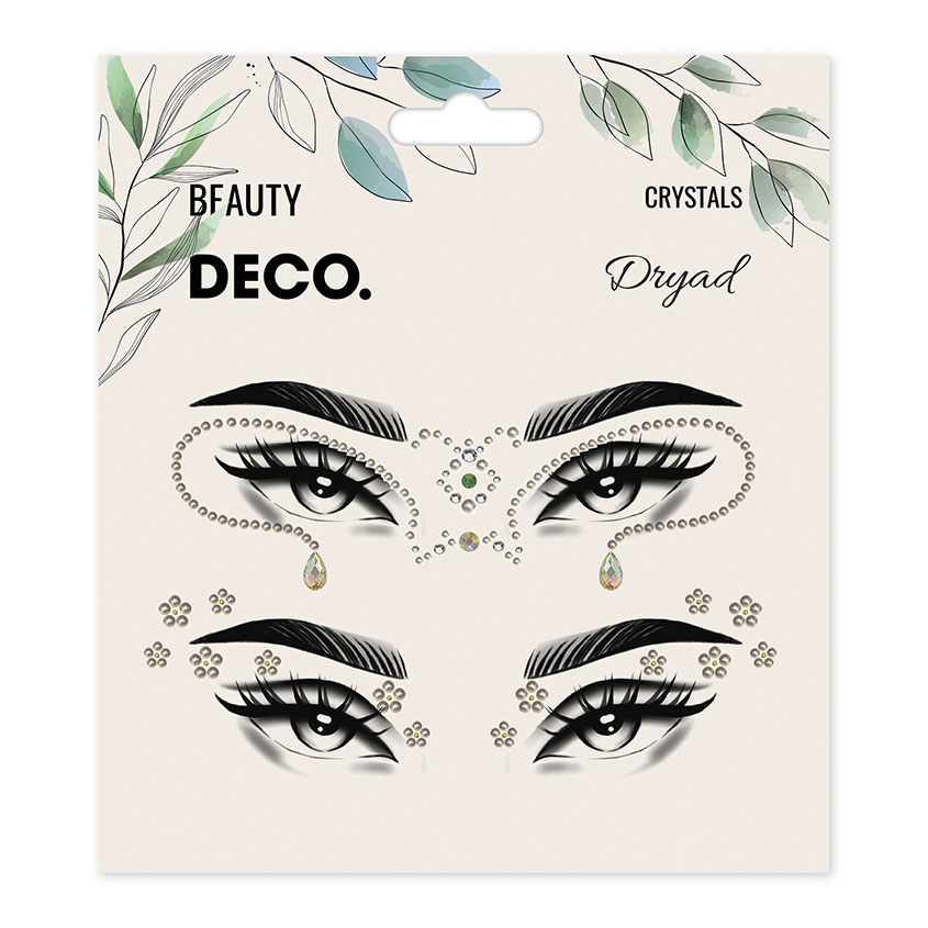 Кристаллы для лица и тела DECO. FLORAL by Miami tattoos Dryad