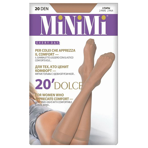 

Гольфы женские MINIMI DOLCE 20 den Caramello 2 пары