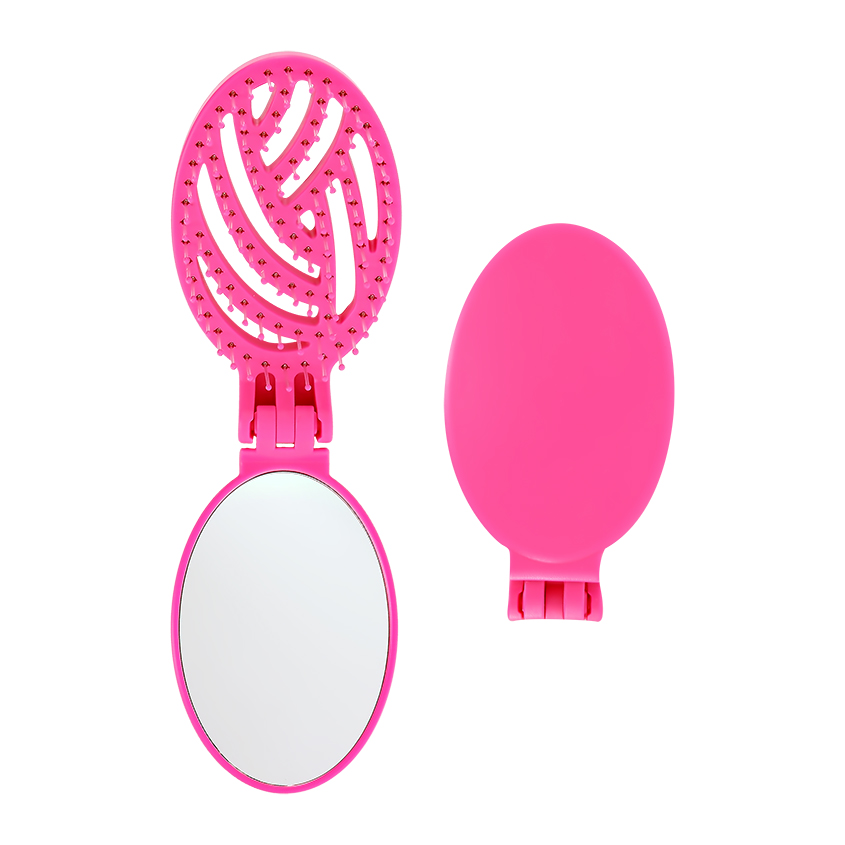 Расческа для волос с зеркалом LADY PINK