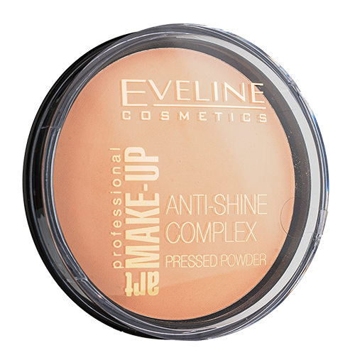 

Пудра компактная для лица EVELINE ANTI-SHINE COMPLEX PRESSED POWDER тон 31 transparent минеральная матирующая