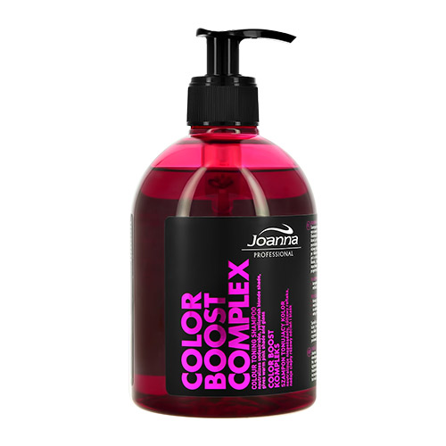 Шампунь для волос JOANNA COLOR BOOST COMPLEX оттеночный с протеинами пшеницы теплый розовый 500 г - фото 1