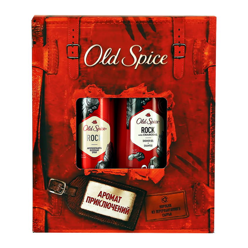 

Набор подарочный мужской OLD SPICE ROCK део-спрей 150 мл, гель для душа 2 в 1 250 мл