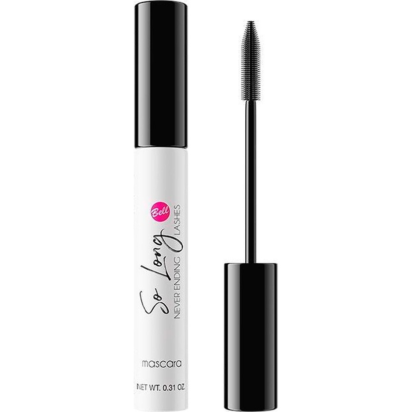 Тушь для ресниц BELL SO LONG NEVER ENDING LASHES MASCARA тон 01 черная интенсивно удлиняющая