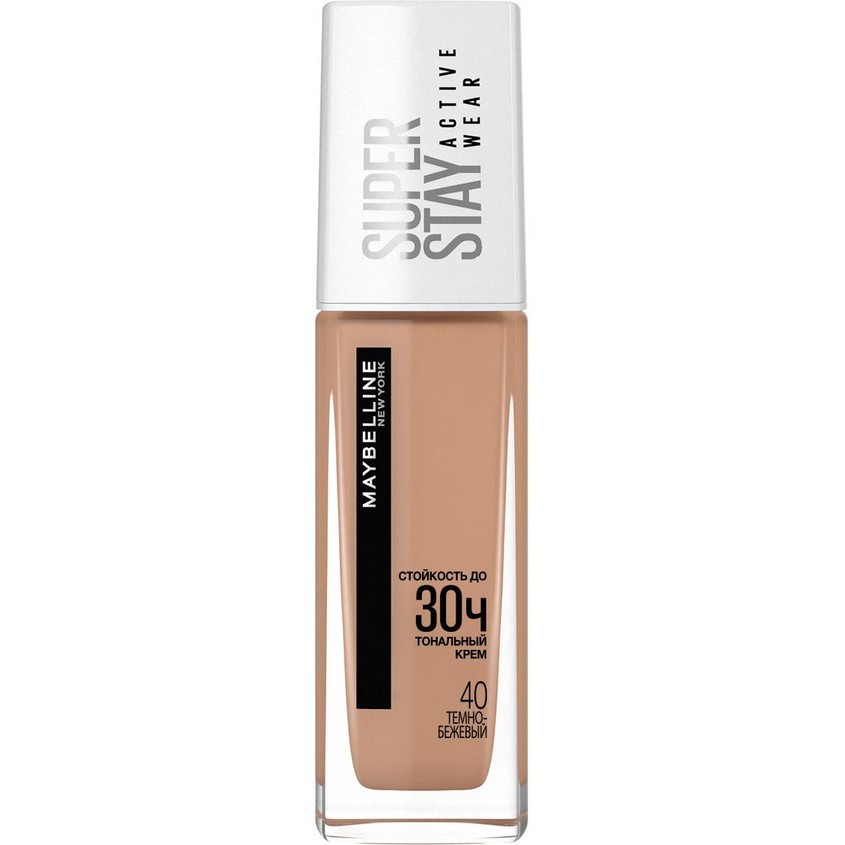 цена MAYBELLINE Крем тональный для лица MAYBELLINE SUPER STAY ACTION WEAR 30H тон 40