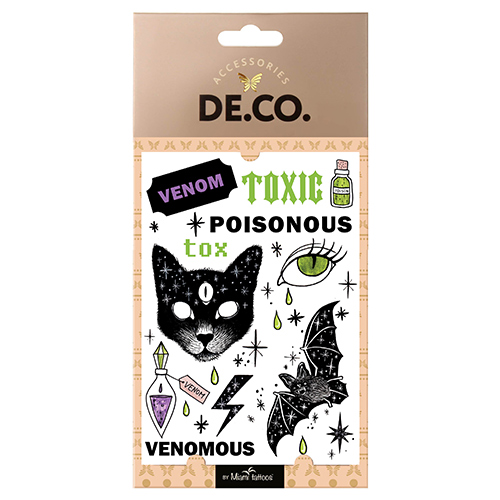 

Татуировка для тела DE.CO. BEAUTY BOO by Miami tattoos переводная Venom