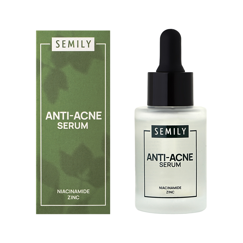 Сыворотка для лица `SEMILY` ANTI-ACNE с цинком и ниацинамидом 30 мл