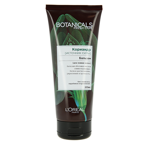 

Бальзам для волос LOREAL BOTANICALS FRESH CARE КОРИАНДР для ломких волос 200 мл