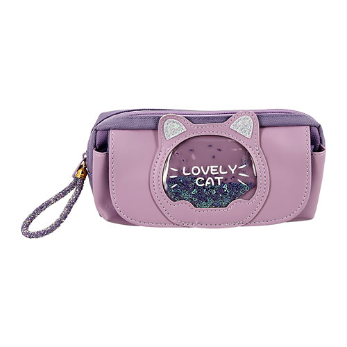 

Косметичка с карманом LADY PINK сиреневая