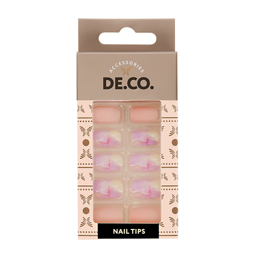 

Набор накладных ногтей DE.CO. FREEZE macaroon24 шт+ клеевые стикеры 24 шт