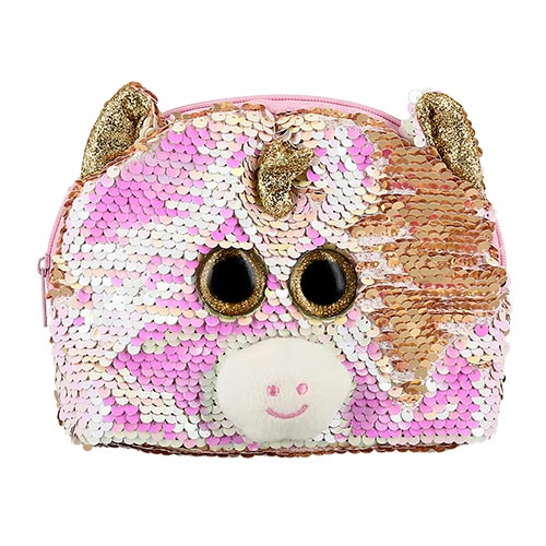 

Косметичка MISS PINKY овальная золотая