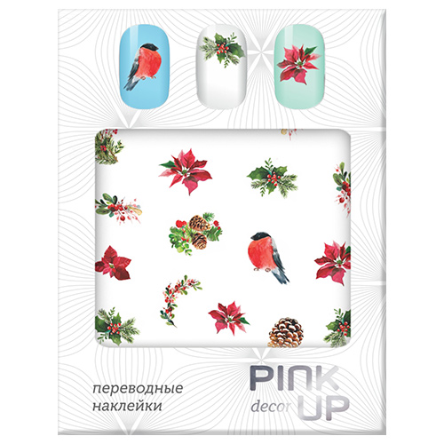 

Наклейки для ногтей переводные PINK UP DECOR NEW YEAR тон 601