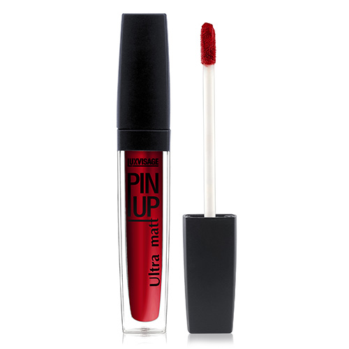 Блеск для губ LUXVISAGE PIN UP ULTRA MATT матовый тон 30 red salsa, Губы