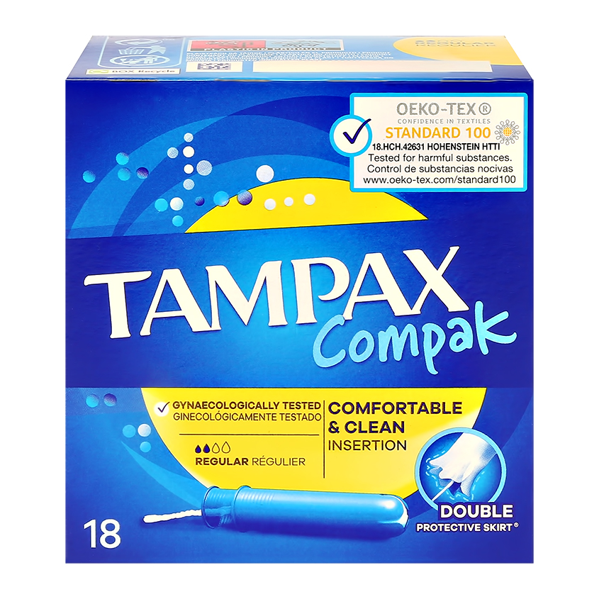 Тампоны с аппликатором TAMPAX COMPAK REGULAR 18 шт