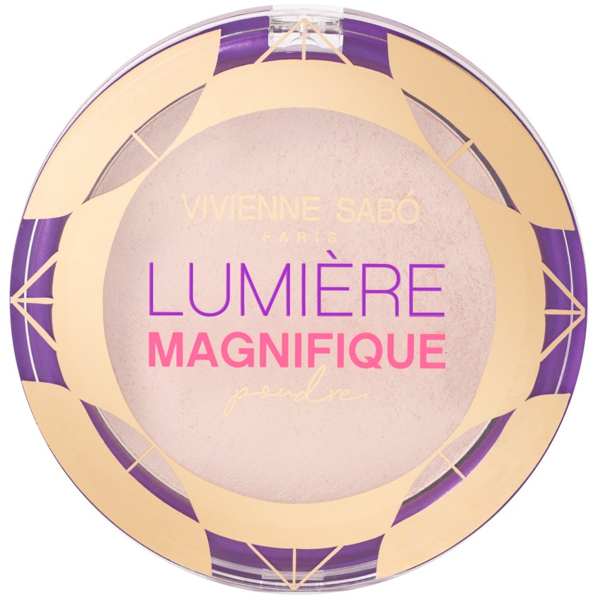 Пудра компактная для лица VIVIENNE SABO LUMIERE MAGNIFIQUE POUDRE тон 01 vivienne sabo пудра poudre matifiante compacte joli secret компактная матирующая тон 04 11г