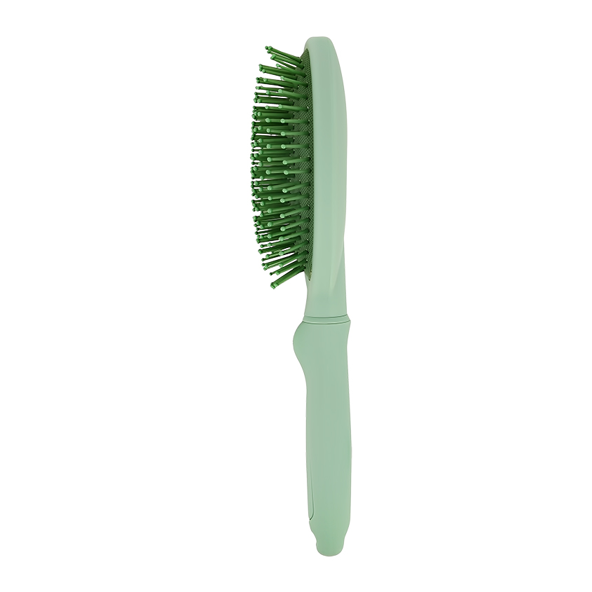 Расческа для волос массажная `LADY PINK` зеленая