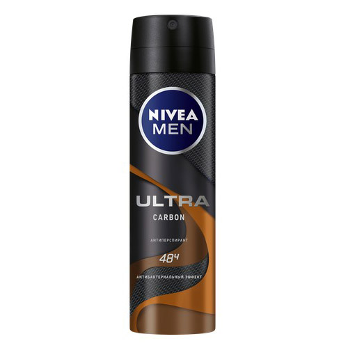 

Део-спрей муж. NIVEA MEN ULTRA CARBON Антибактериальный эффект антиперспирант 150 мл