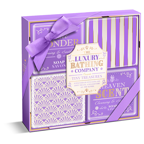 

Набор подарочный женский THE LUXURY BATHING BY GRACE COLE LAVENDER & HONEYSUCKLE мыло 4x100 г