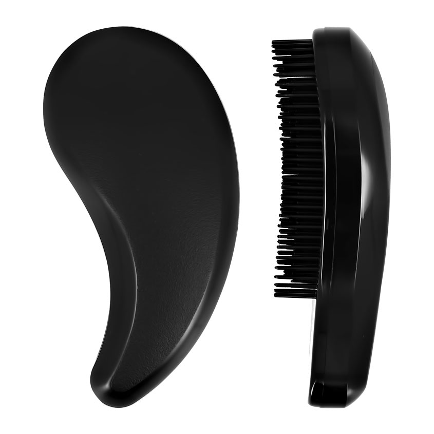 Расческа для волос `LADY PINK` `BASIC` распутывающая черная